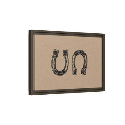 Framed Canvas - Lucky Me Lucky You Horseshoes