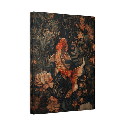 .75&quot; Matte Canvas - Enchanted Koi Garden