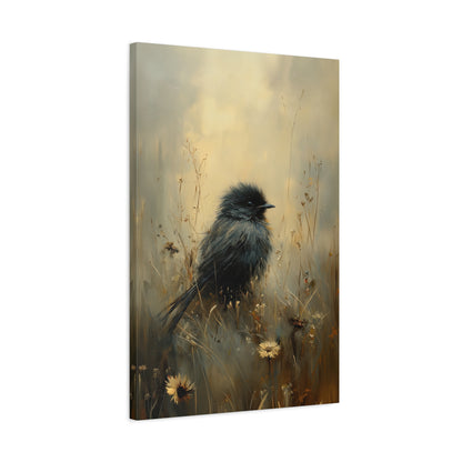 1.25" Matte Canvas - Golden Meadow Bird