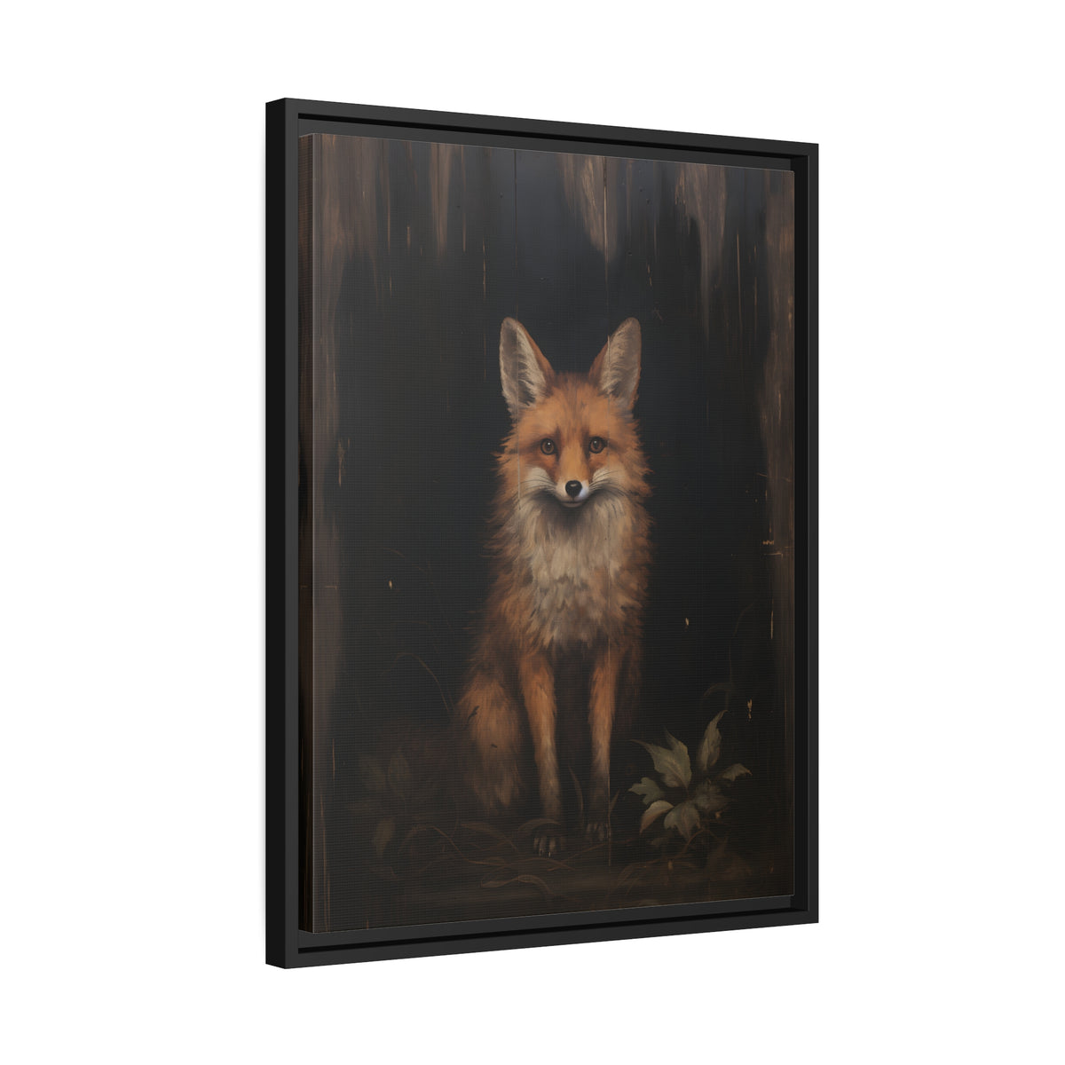 Framed Canvas - Mystical Fox Gaze