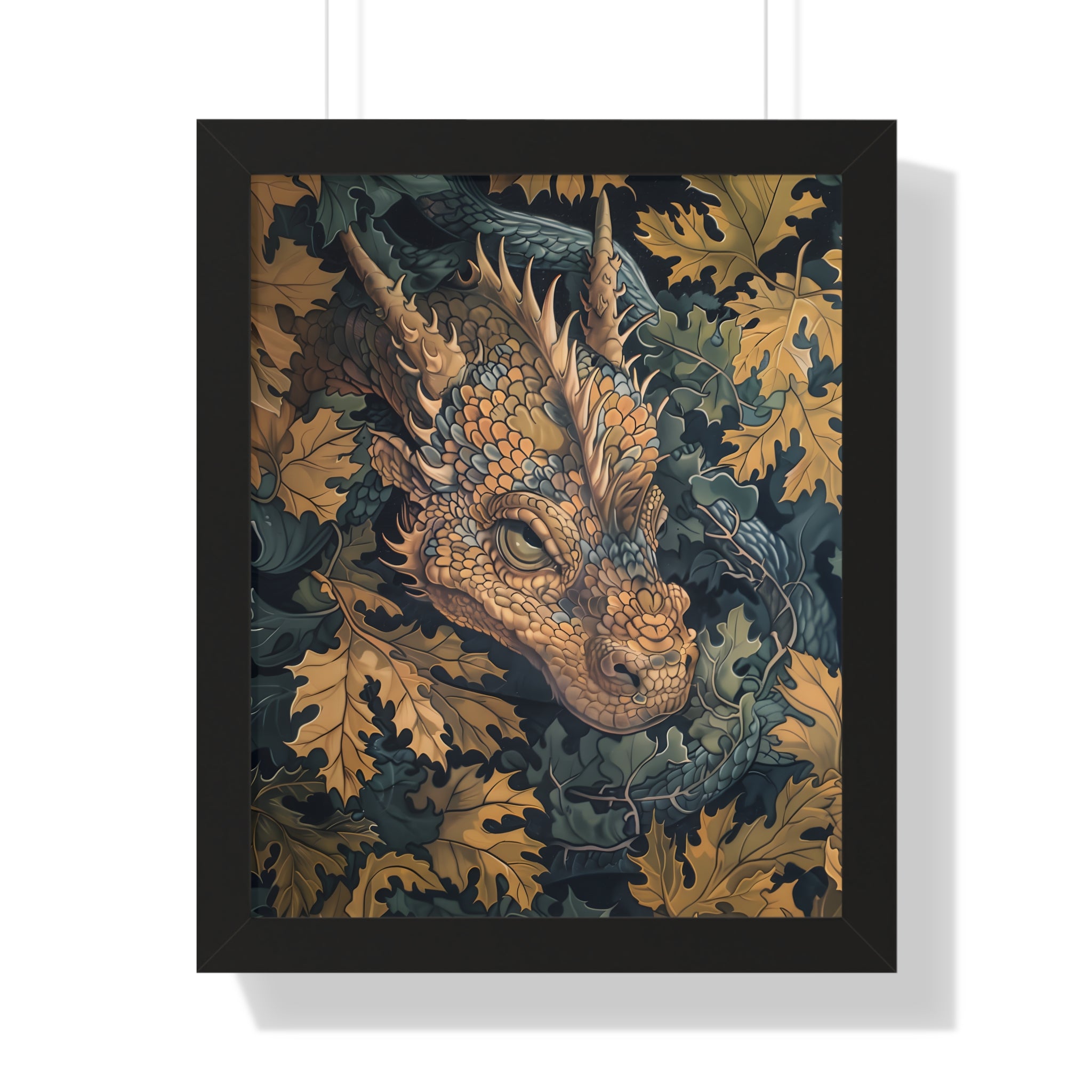 Framed Paper Print - Enchanted Forest Dragon