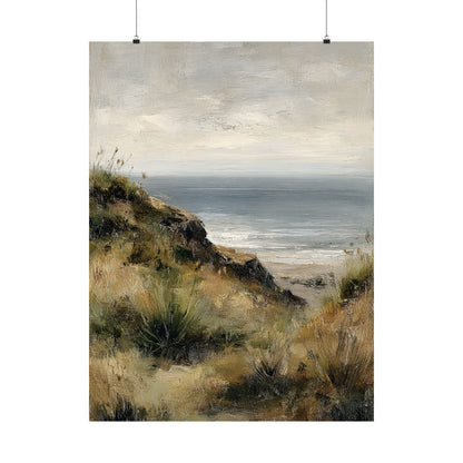 Misty Coastal Seascape