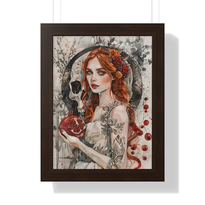 Framed Paper Print - Persephone’s Pomegranate Curse