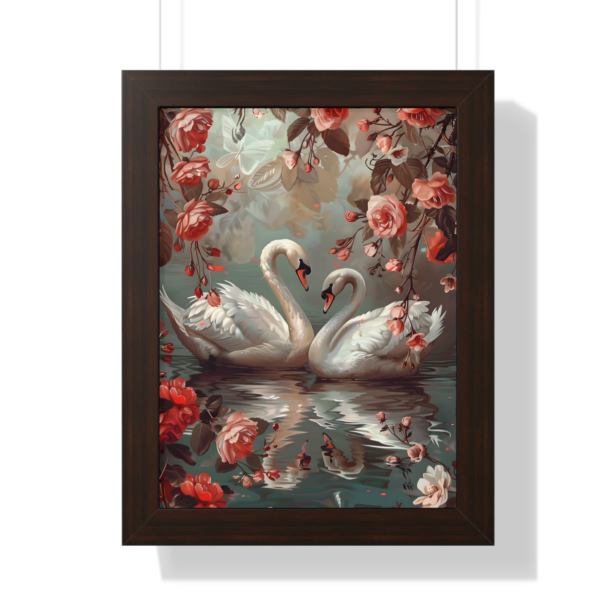 Framed Paper Print - Swans&