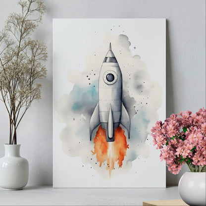 .75&quot; Matte Canvas - Cosmic Liftoff Dreams