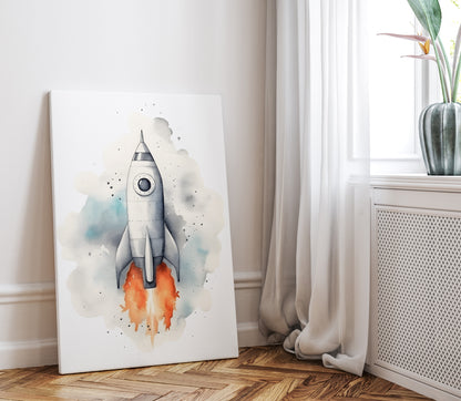 .75&quot; Matte Canvas - Cosmic Liftoff Dreams