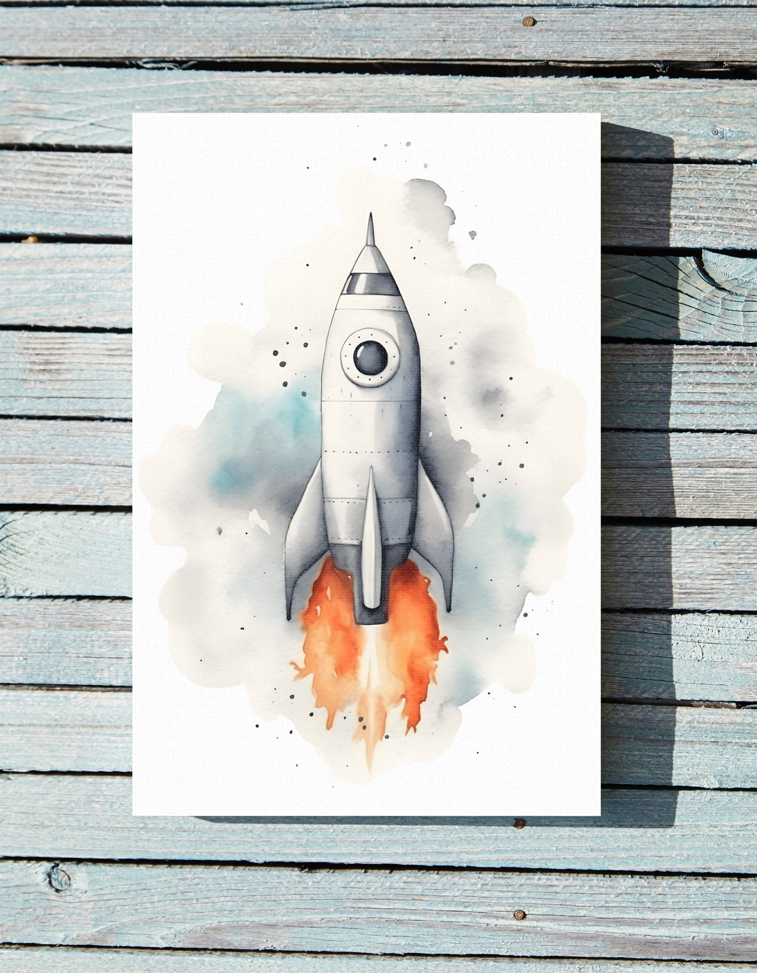 .75&quot; Matte Canvas - Cosmic Liftoff Dreams