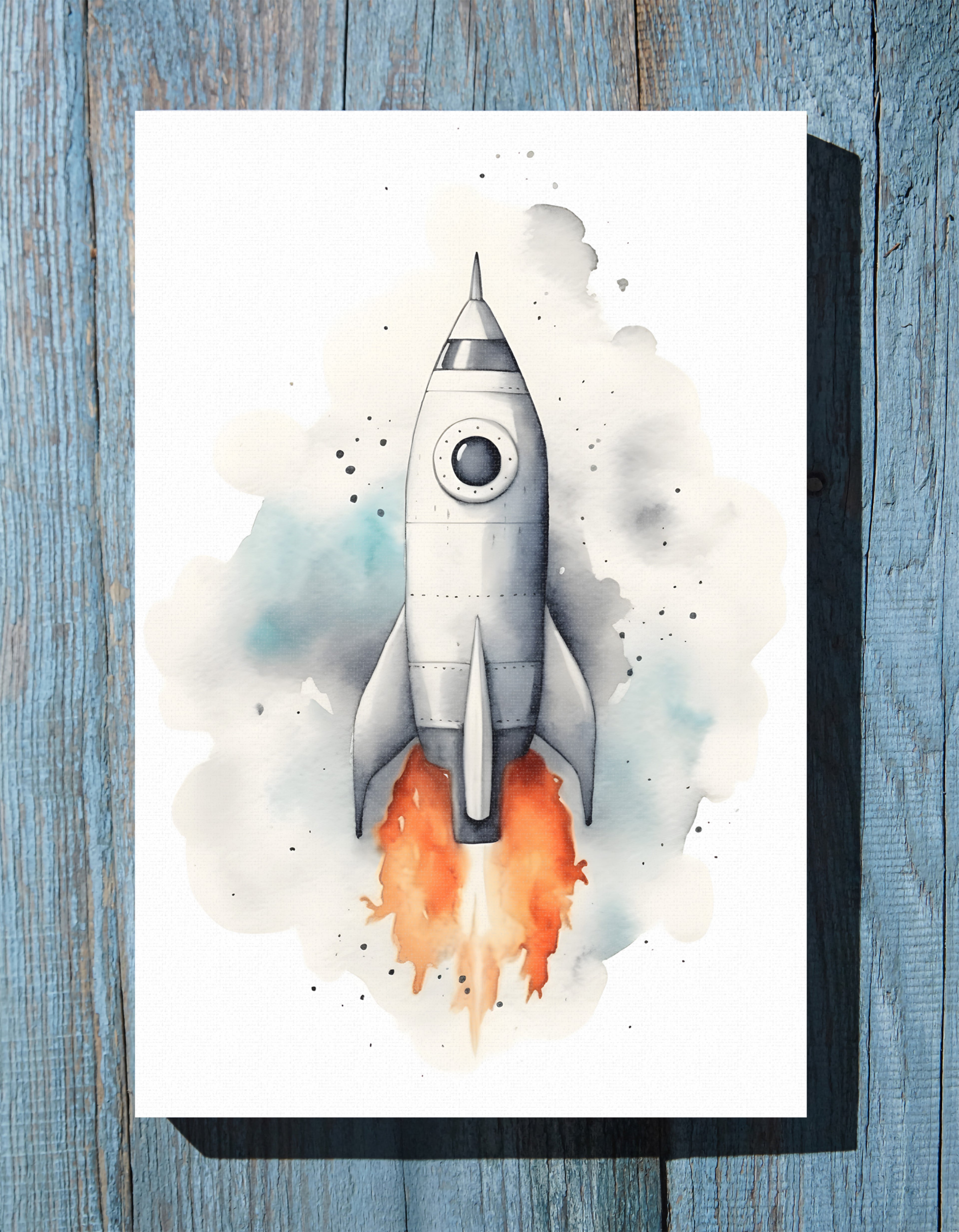 .75&quot; Matte Canvas - Cosmic Liftoff Dreams