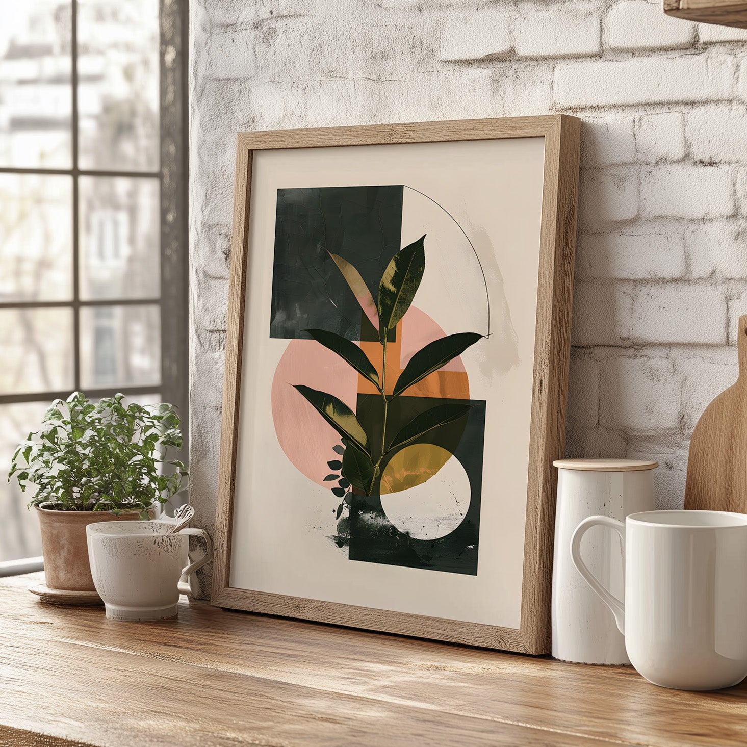 Blush Geometry Leafscape