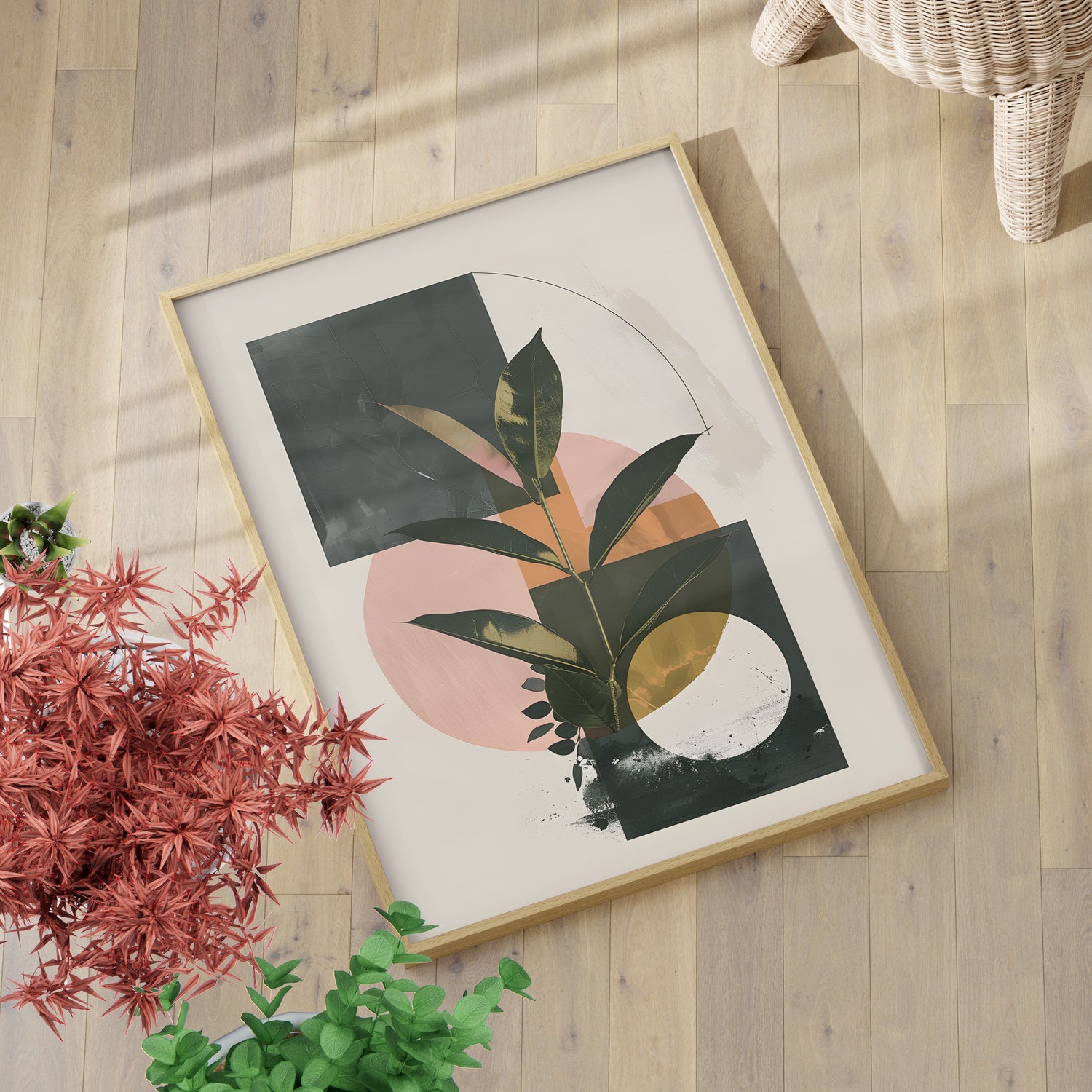 Blush Geometry Leafscape