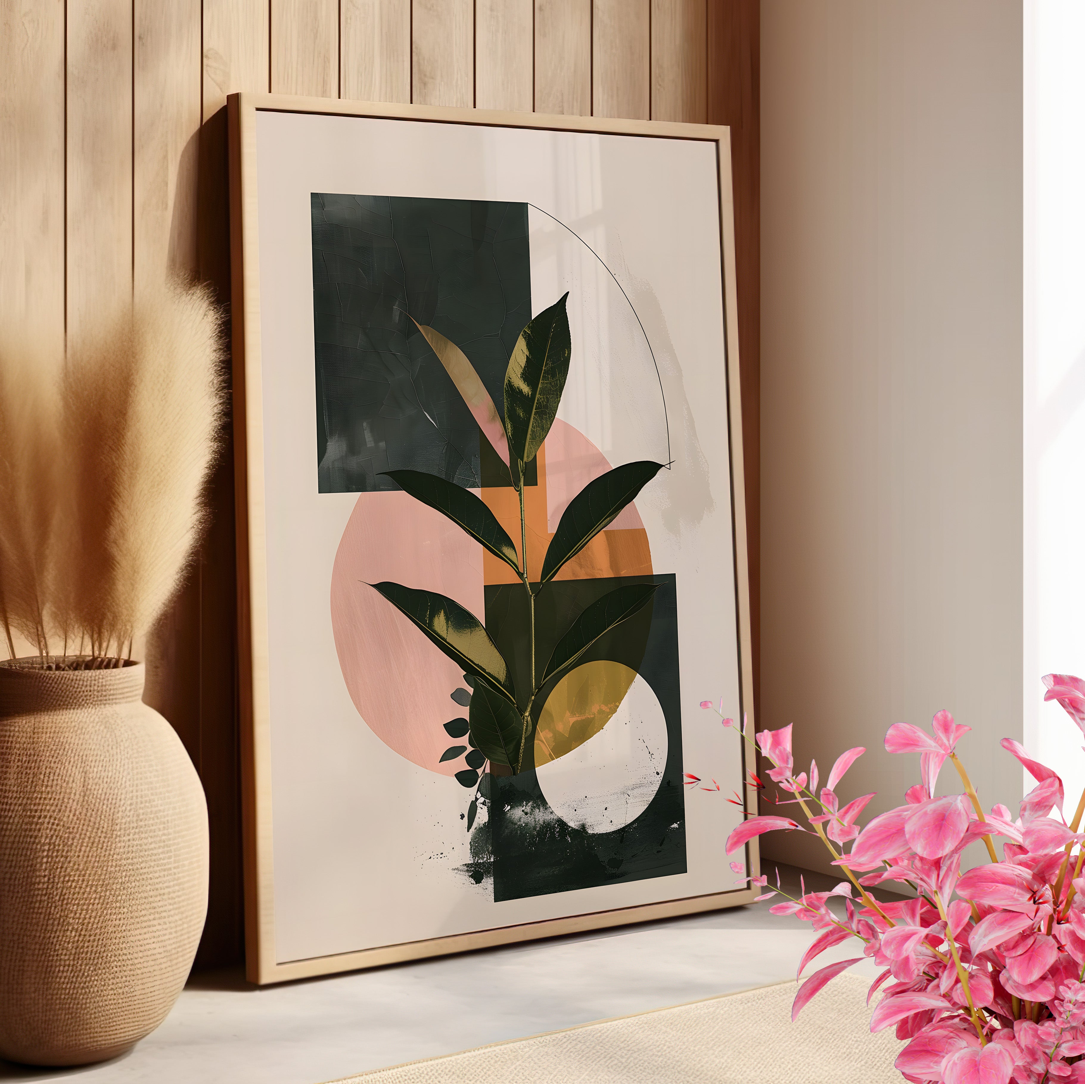 Blush Geometry Leafscape