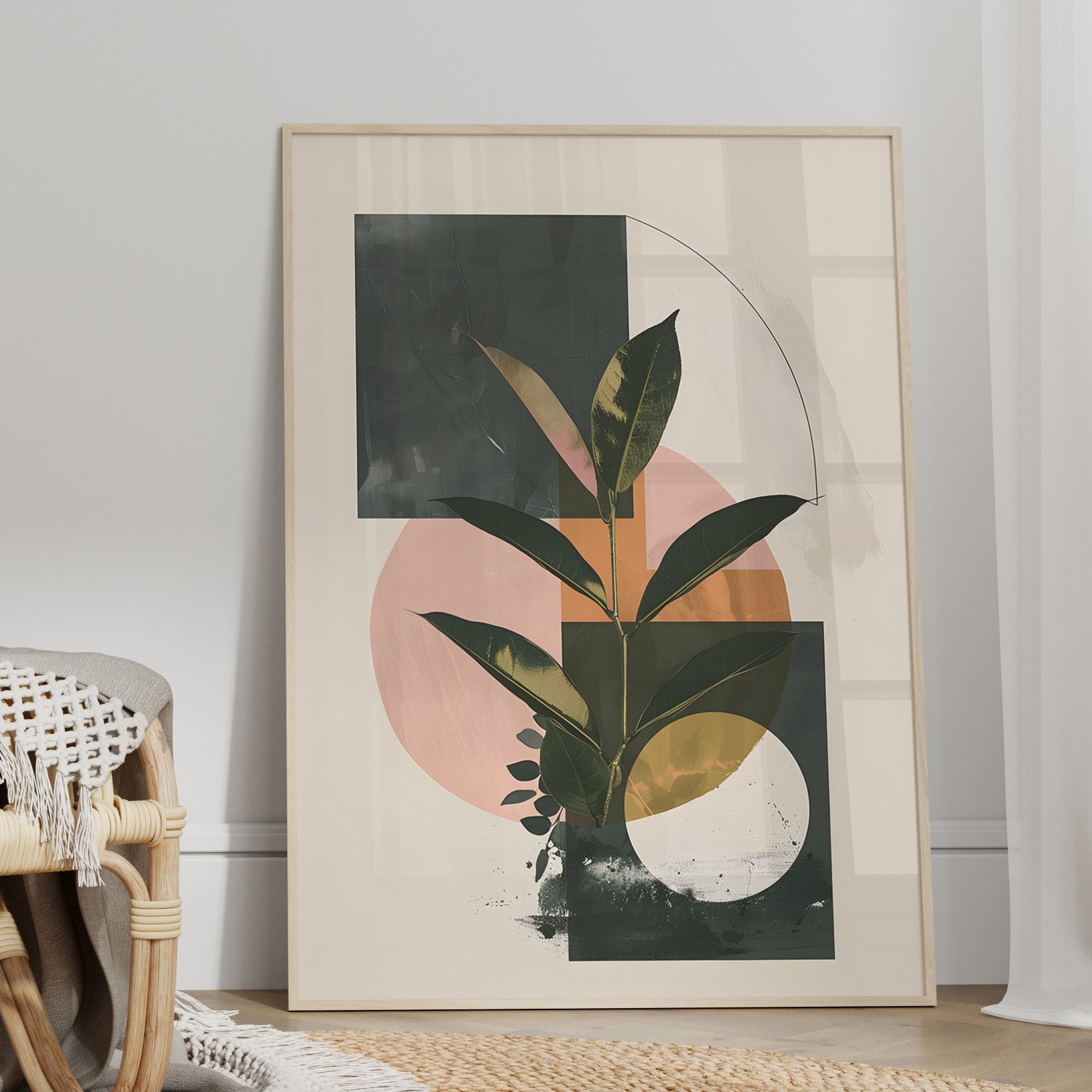 Blush Geometry Leafscape