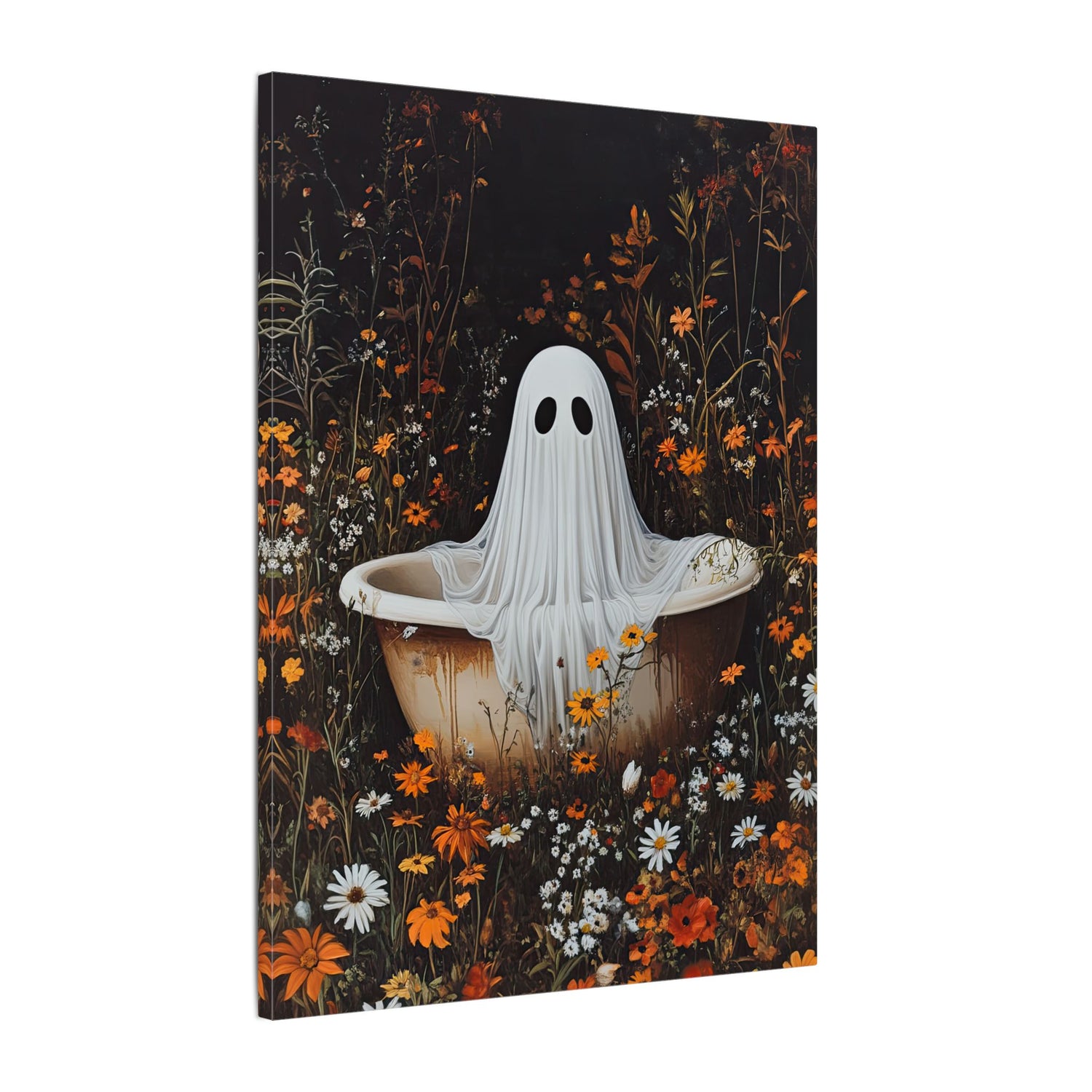 .75" Matte Canvas - Wildflower Bathtub Ghost
