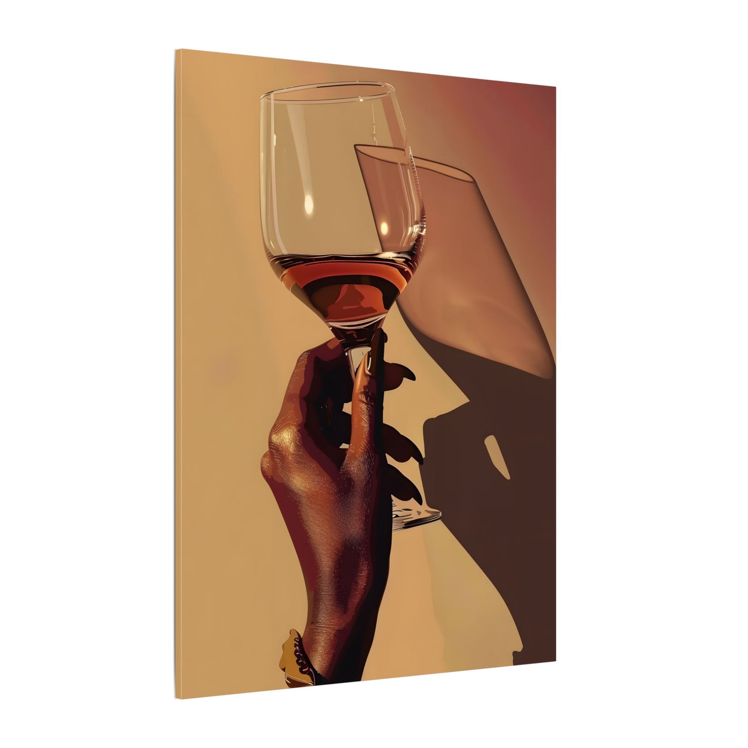 .75" Matte Canvas - Golden Hour Wine Toast