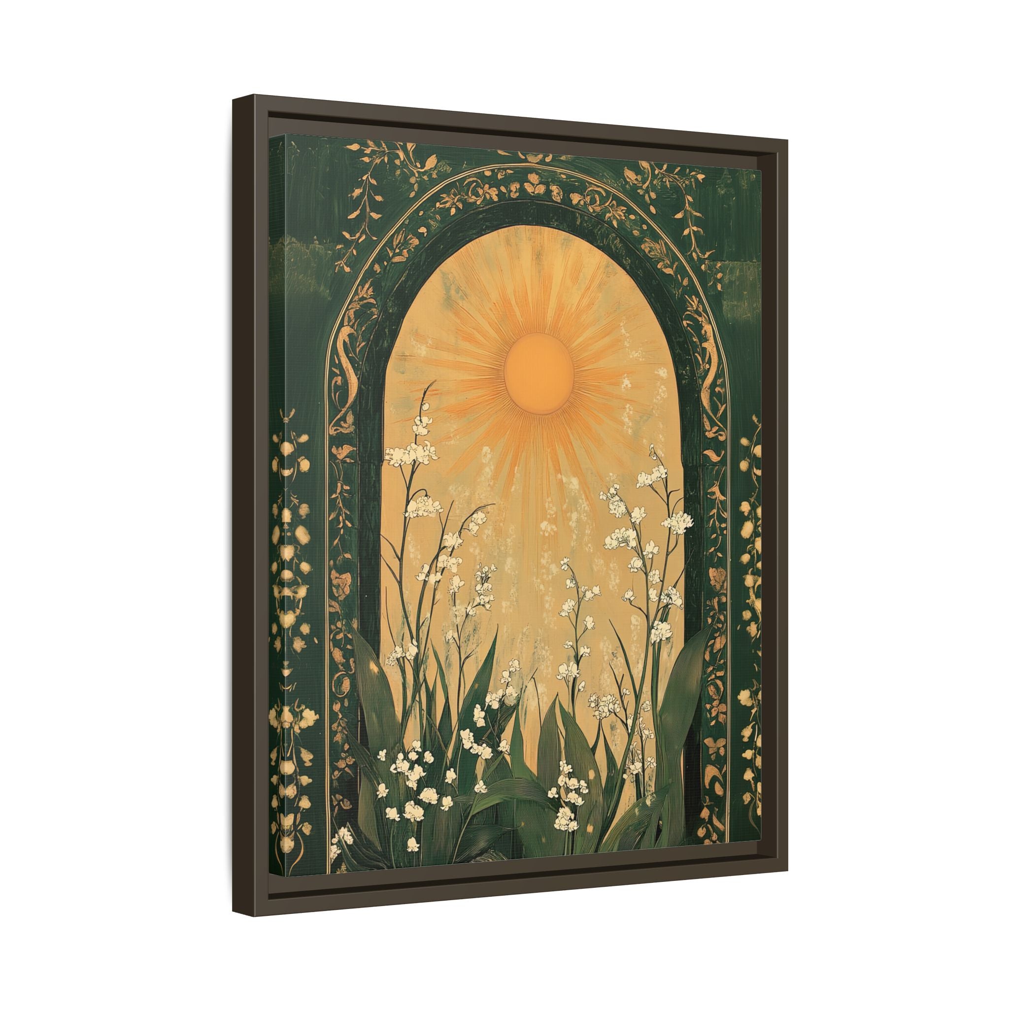 Framed Canvas - Lily of the Valley Archway