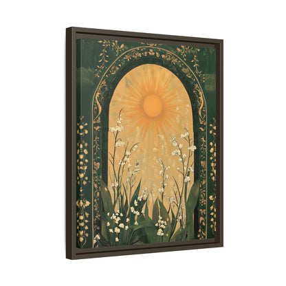 Framed Canvas - Lily of the Valley Archway