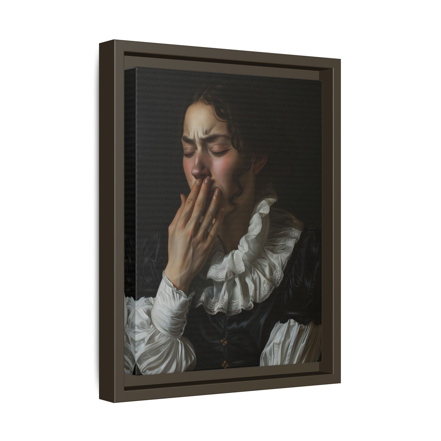 Framed Canvas - Oh No, It Hit Me