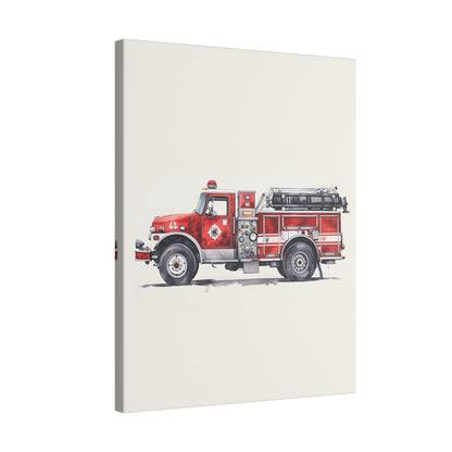 .75&quot; Matte Canvas - Classic Pumper Firetruck