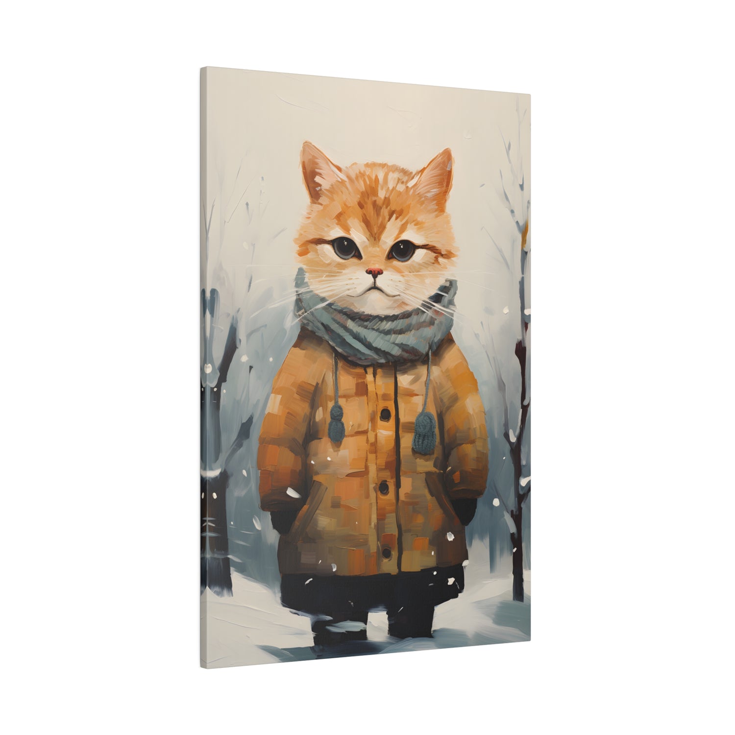 .75&quot; Matte Canvas - Cozy Kitty&