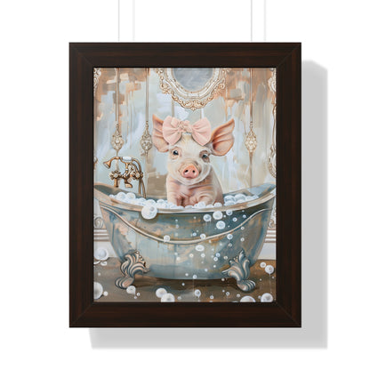 Framed Paper Print - Piglet&