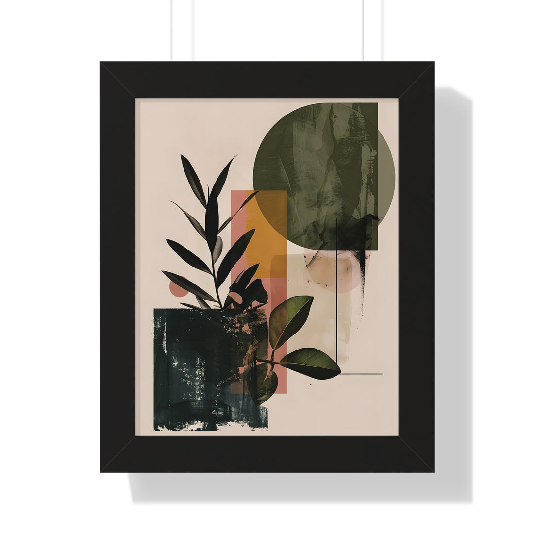 Framed Paper Print - Sage Geometry Botanicals