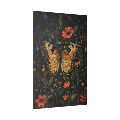 .75" Matte Canvas - Nocturnal Butterfly Garden