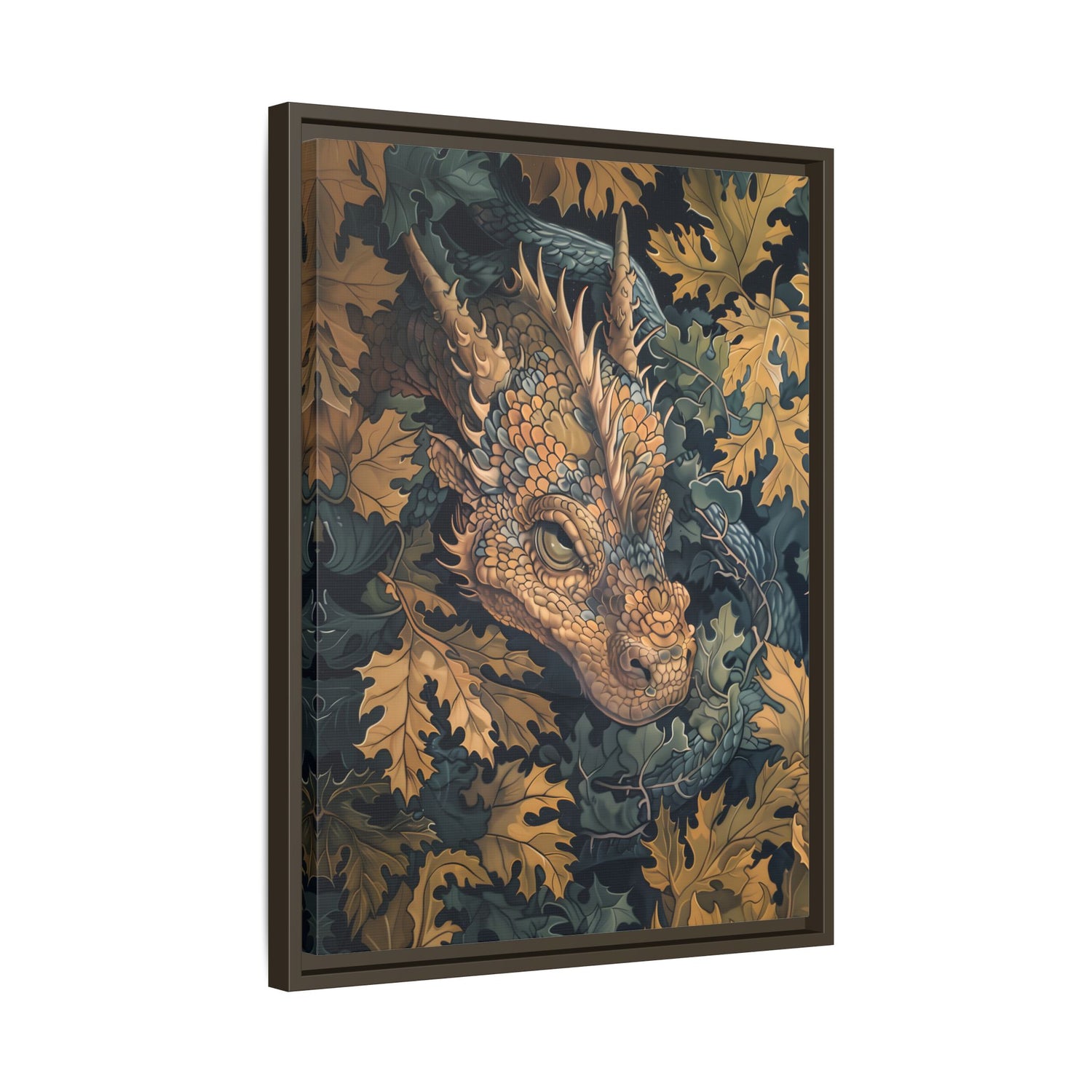 Framed Canvas - Enchanted Forest Dragon