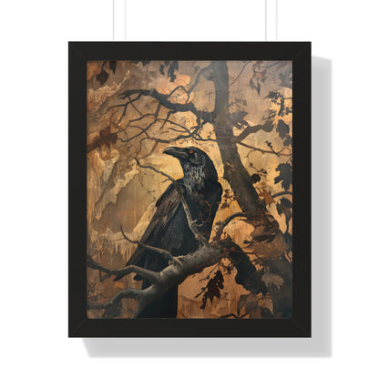 Framed Paper Print - Majestic Raven&