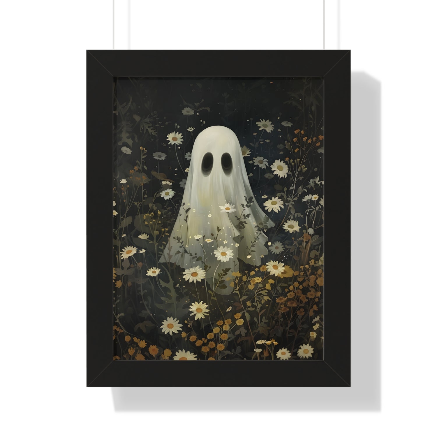 Framed Paper Print - Daisy Meadow Ghost