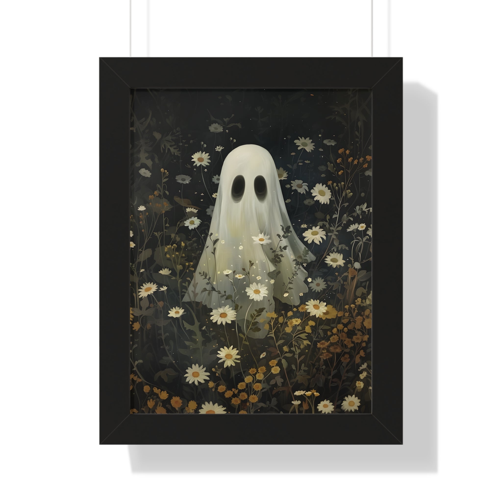 Framed Paper Print - Daisy Meadow Ghost