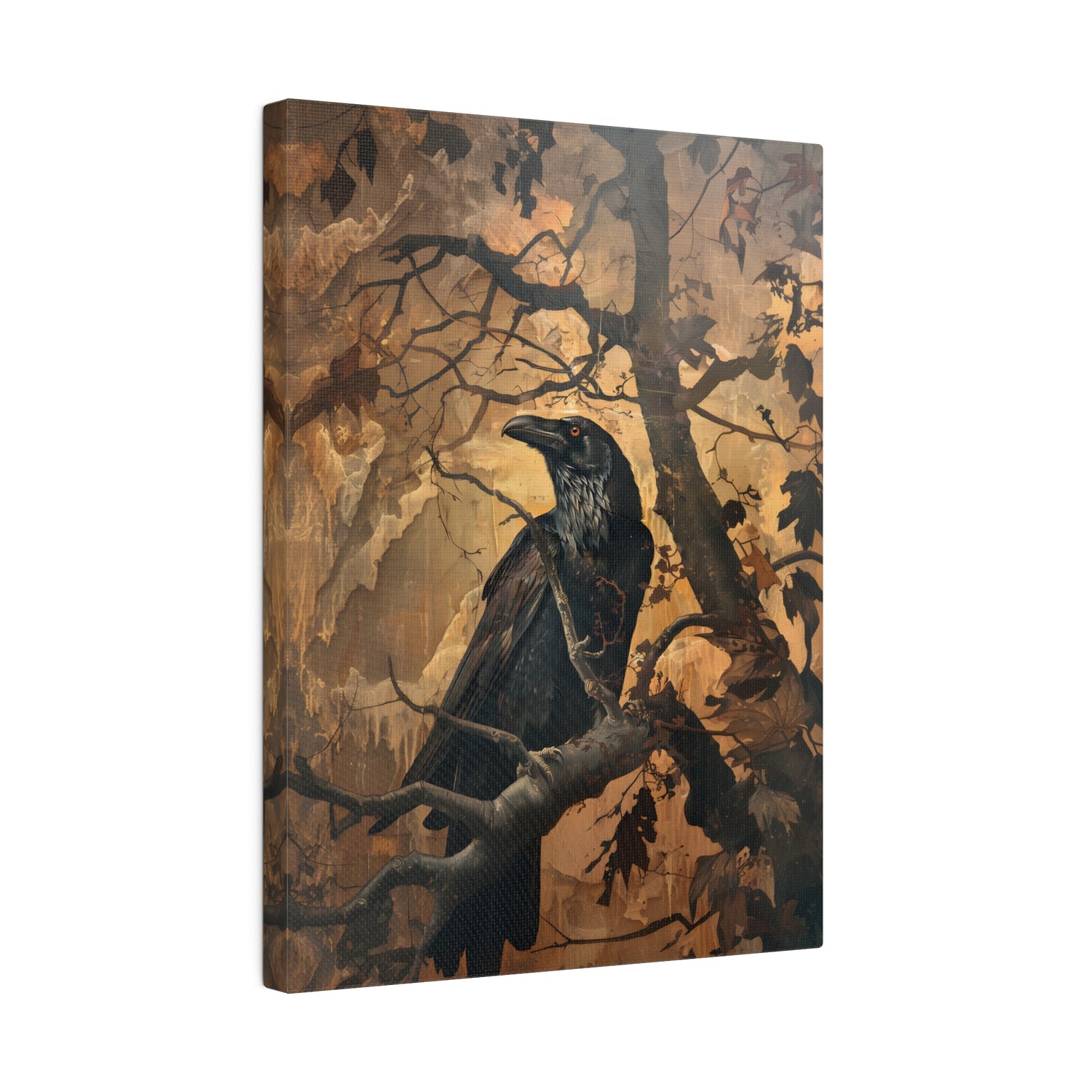 .75&quot; Matte Canvas - Majestic Raven&