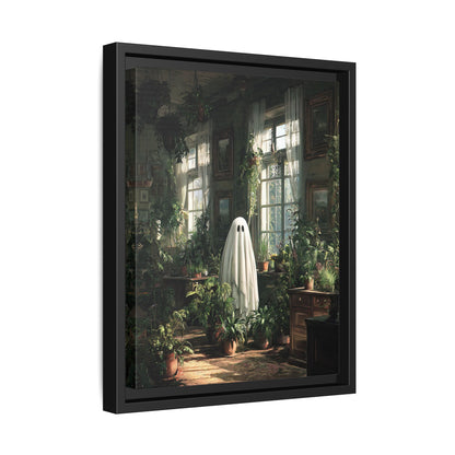 Framed Canvas - Ghost Among Houseplants
