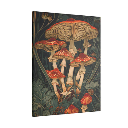 .75" Matte Canvas - Woodland Mushrooms Revival