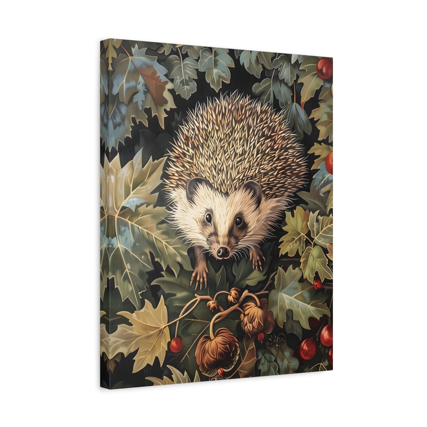 1.25" Matte Canvas - Woodland Hedgehog Hideaway