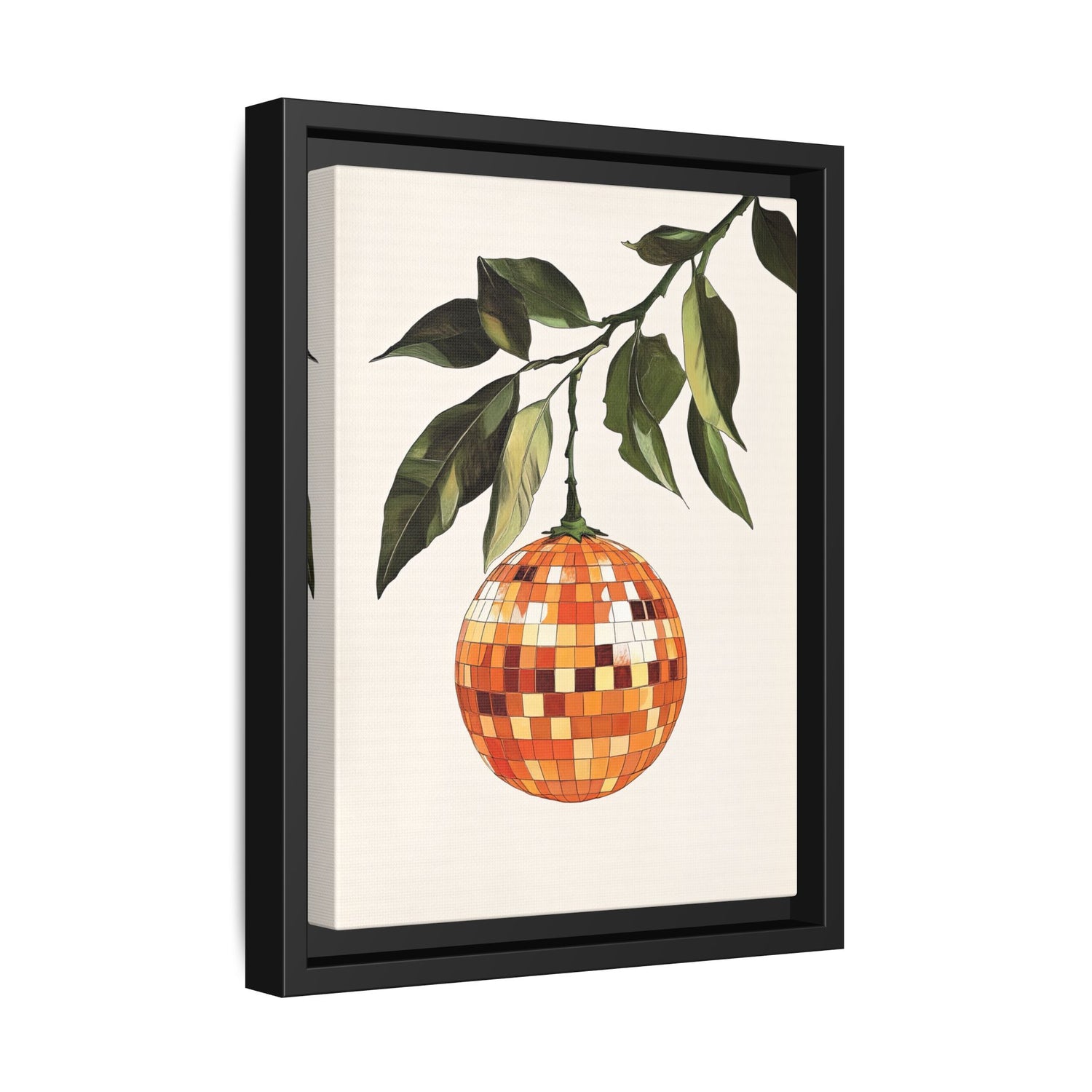 Framed Canvas - Citrus Disco Glow Drop