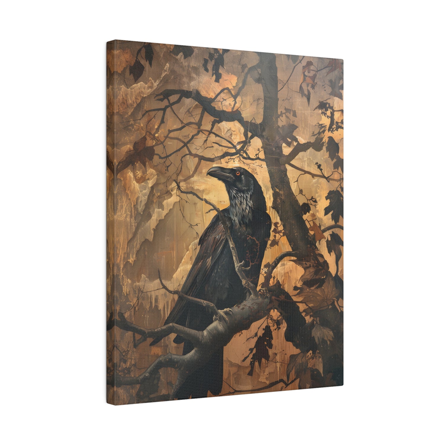 .75&quot; Matte Canvas - Majestic Raven&