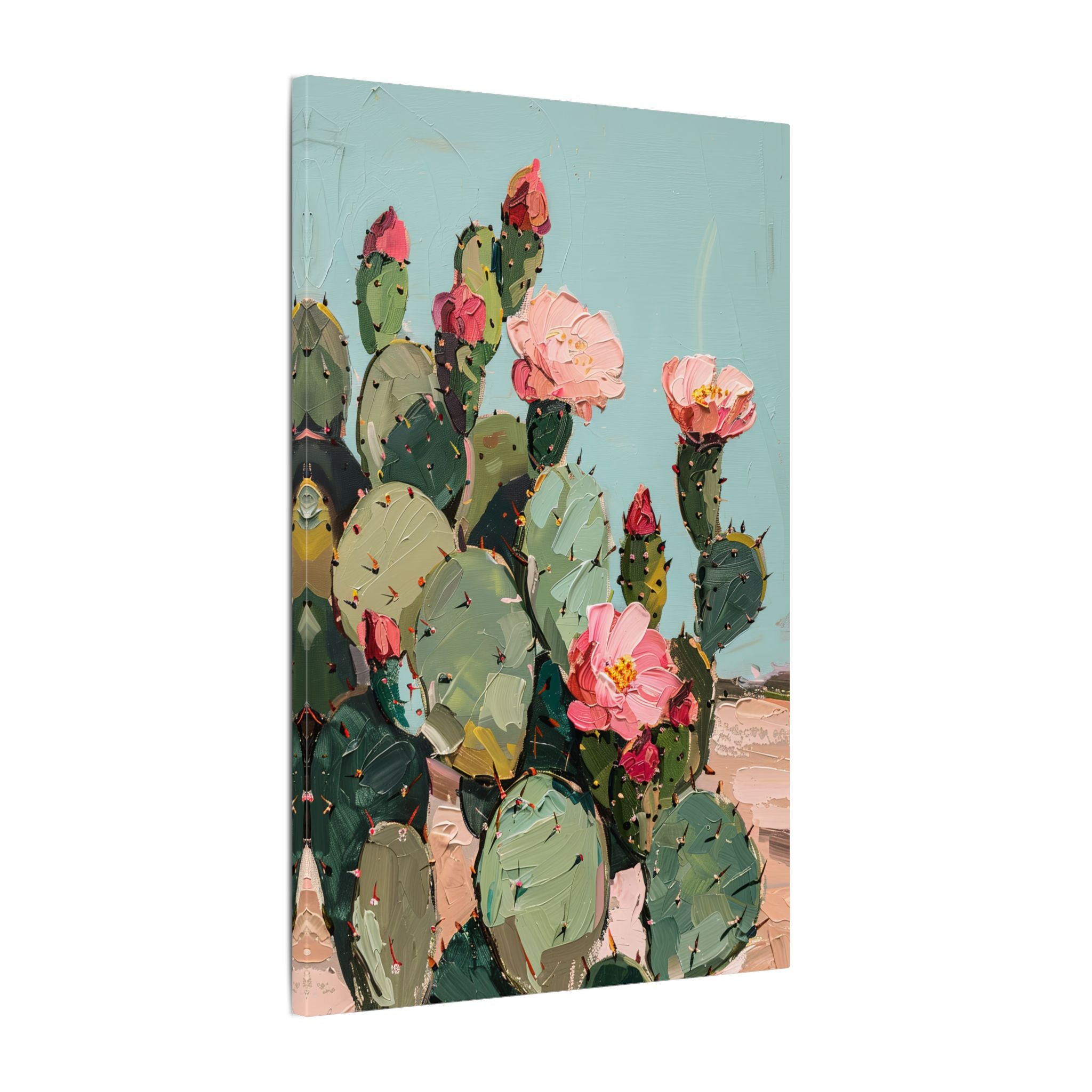 .75" Matte Canvas - Arizona Blooming Cactus Color