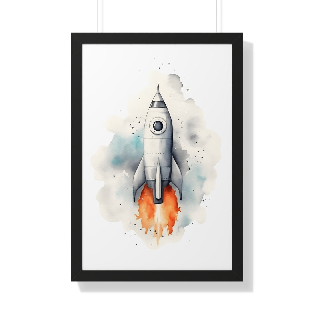 Framed Paper Print - Cosmic Liftoff Dreams