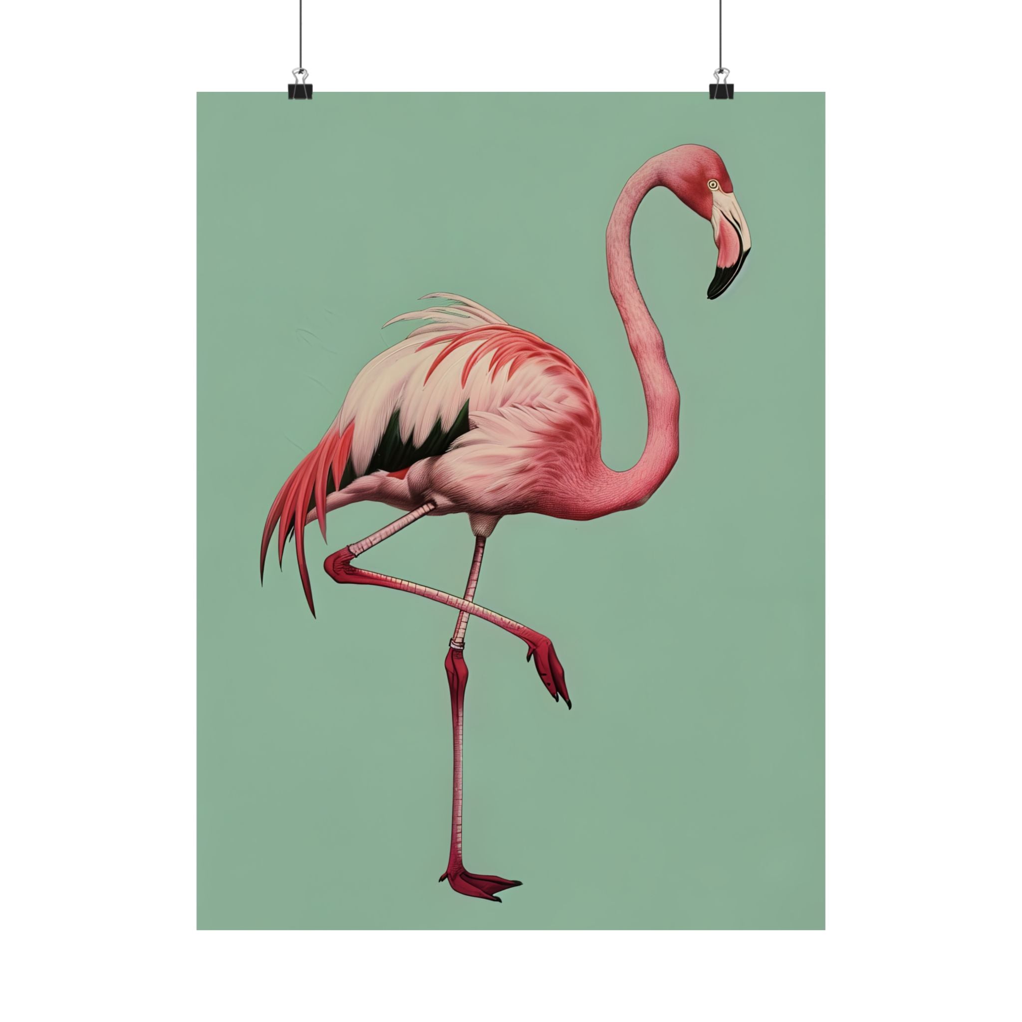 Pink Flamingo Tropical