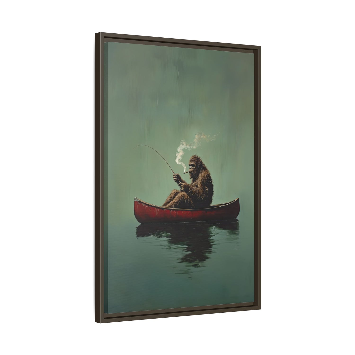 Framed Canvas - Bigfoot Canoe Adventure