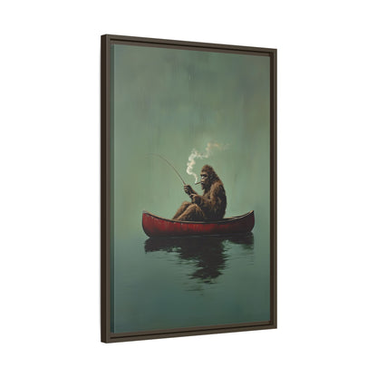 Framed Canvas - Bigfoot Canoe Adventure