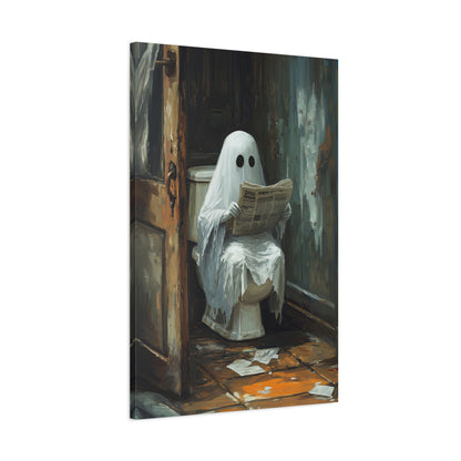 1.25" Matte Canvas - Ghostly Bathroom Break
