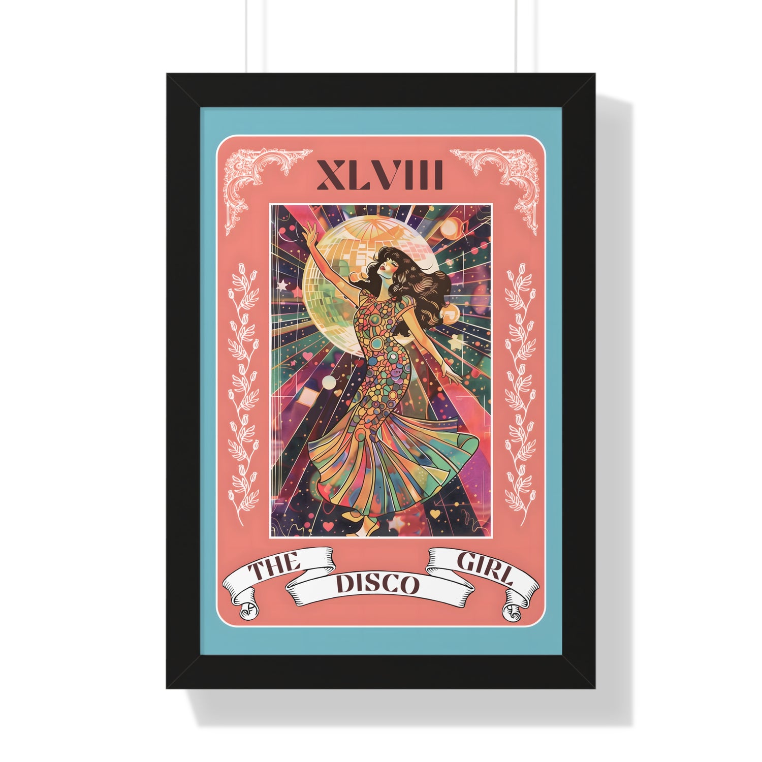 Framed Paper Print - The Disco Girl