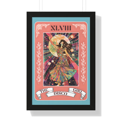 Framed Paper Print - The Disco Girl