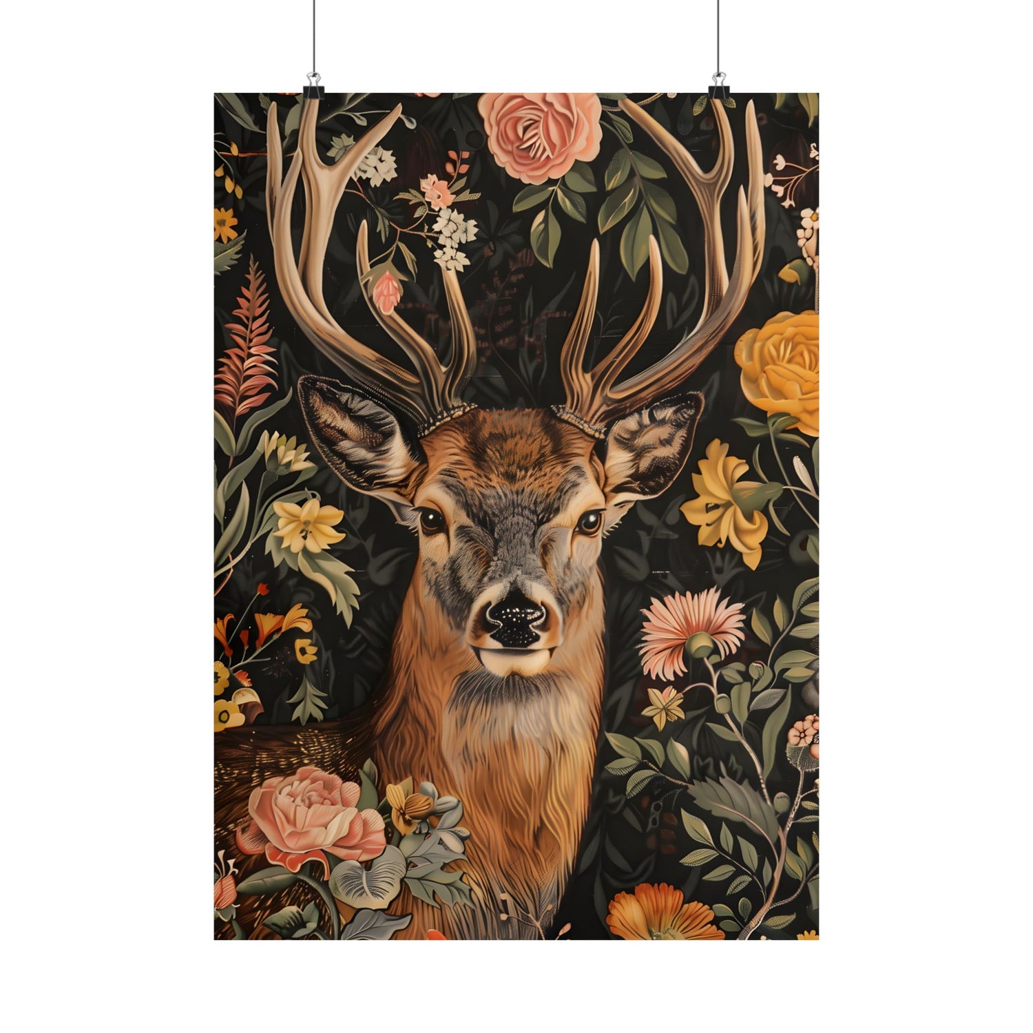 Floral Deer Majesty