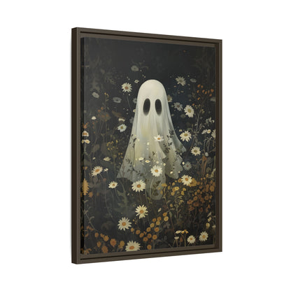 Framed Canvas - Daisy Meadow Ghost