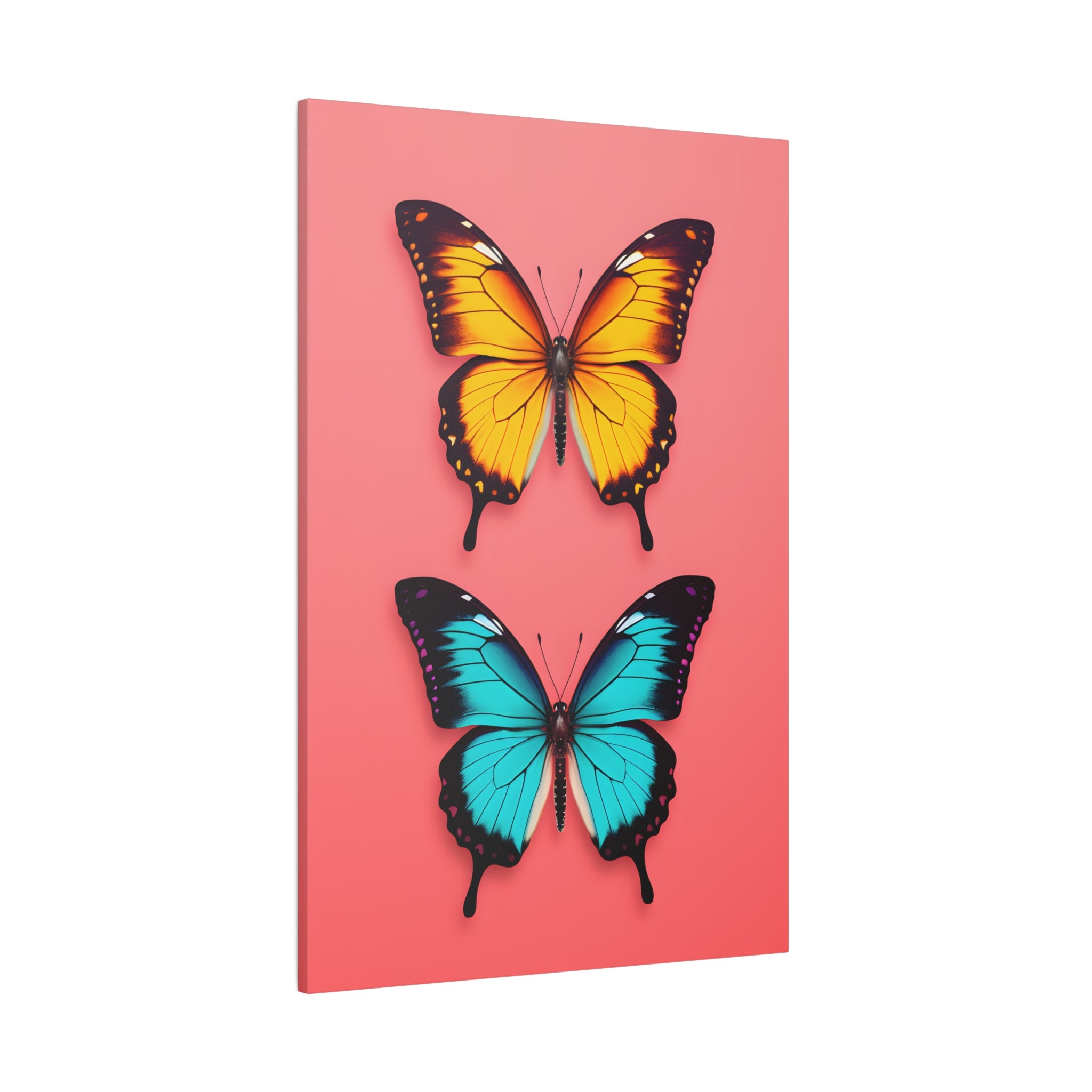 .75&quot; Matte Canvas - Dueling Butterflies Wonder