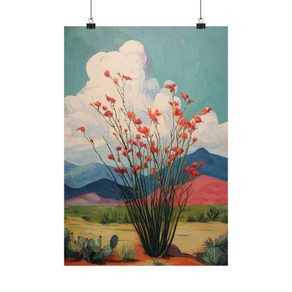 Ocotillo Cactus Desert Bloom