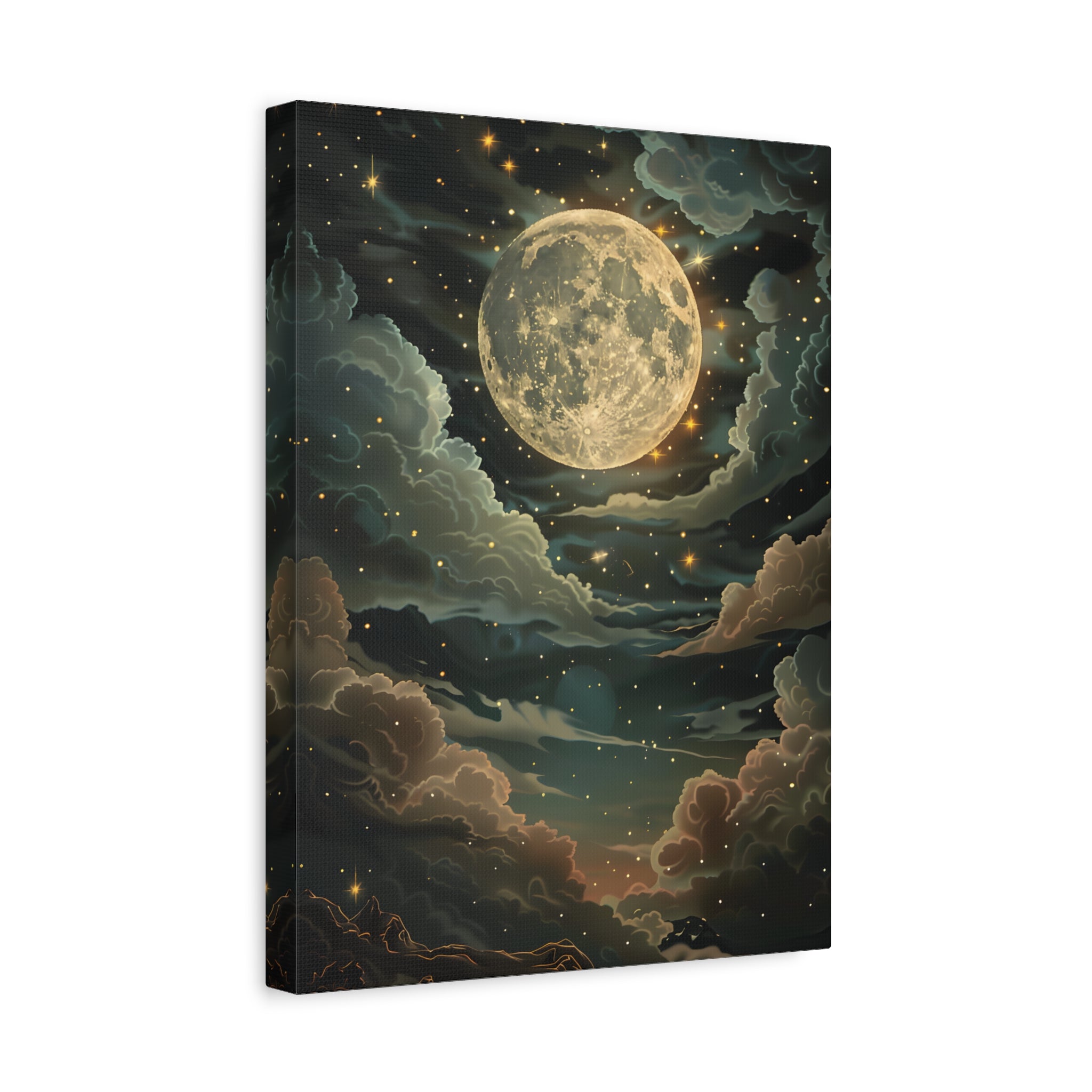 1.25" Matte Canvas - Enchanting Lunar Glow