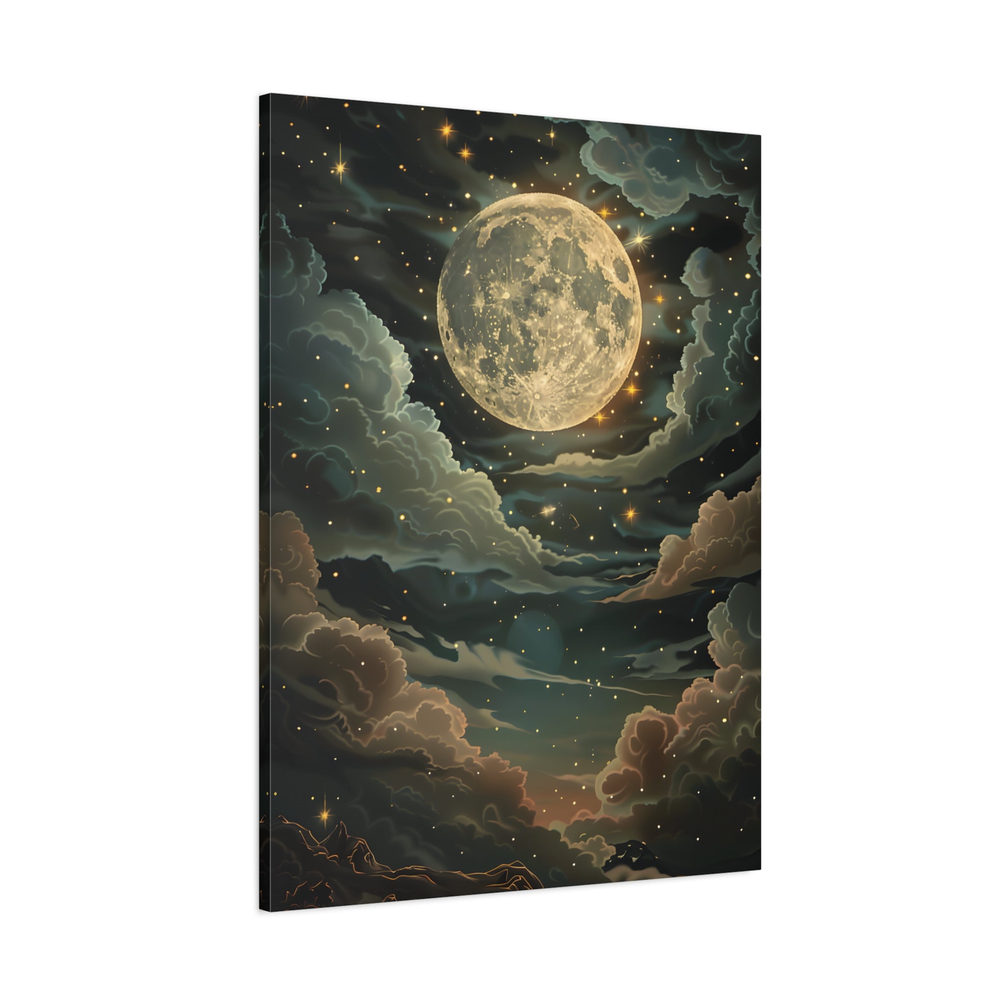 1.25" Matte Canvas - Enchanting Lunar Glow